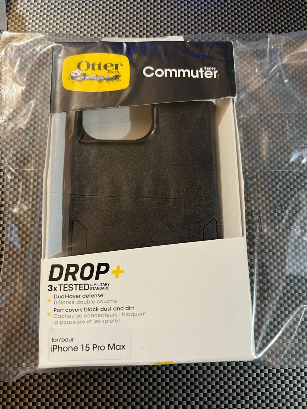 OtterBox Commuter Series iPhone 15 Pro Max Case - Black